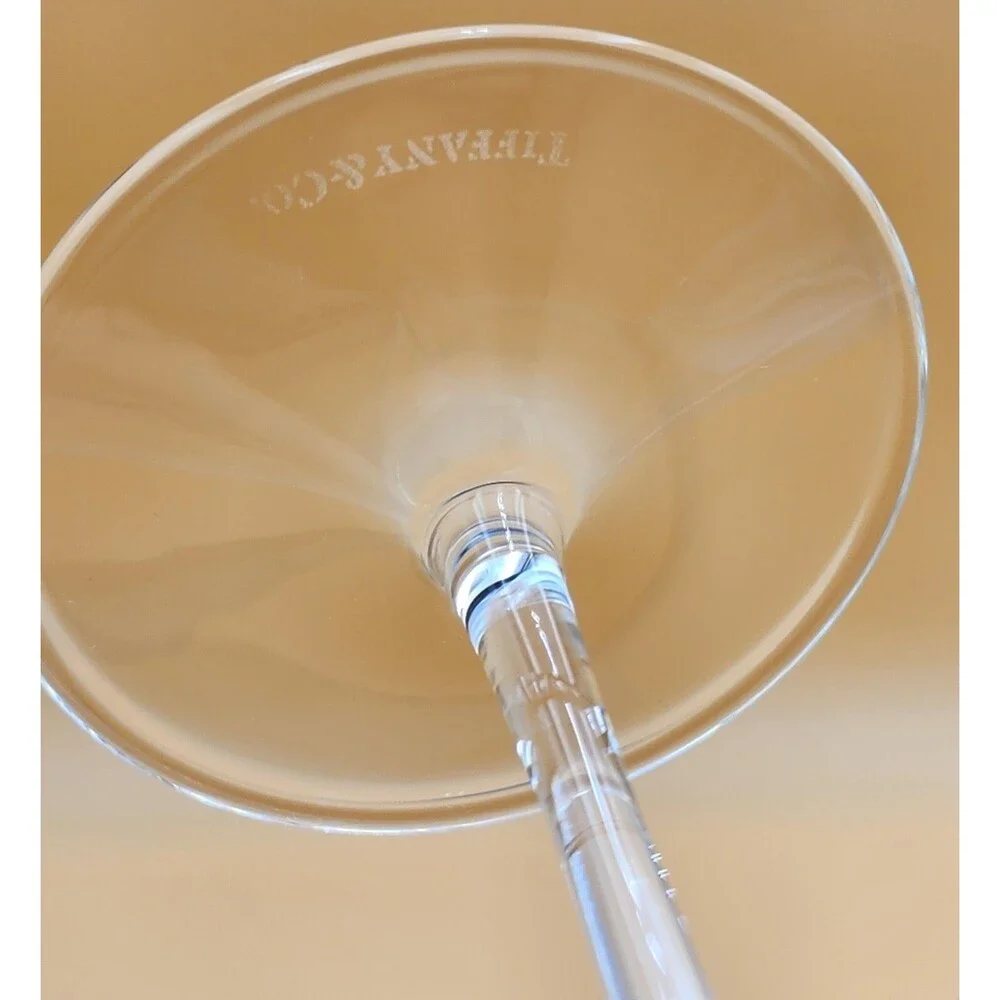 Tiffany & Co. ~ Elegant Crystal Glassware ~ Champagne Flutes ~ Set of 2